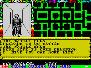 Swords and Sorcery screenshot 2 for ZX Spectrum